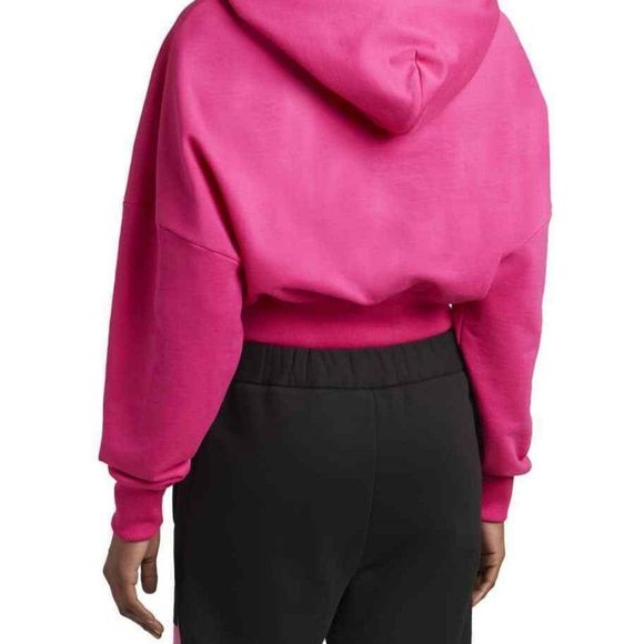SOLD Versace Smiley Medusa Logo Cropped Hoodie sz 46 10 US Fuschia - Picture 2 of 3